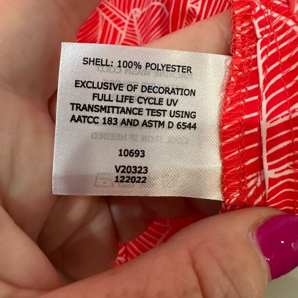 Coolibar Tunic Cover Up Size XS Pink Red UPF 50 Vacation Beach Cruise Resort - Picture 7 of 9